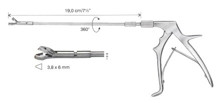 BIOPTICKÉ KLEŠTĚ SCHUHMACHER ROVNÉ 3,8x6MM, 19CM KÓD HB5032-38 