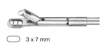 VÝMĚNNÁ KONCOVKA BIOPTICKÝCH KLEŠTÍ UNI-TISCHLER ROVNÁ 3x7MM KÓD HB5035-01        