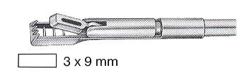 VÝMĚNNÁ KONCOVKA BIOPTICKÝCH KLEŠTÍ UNI-KEVORKIAN ROVNÁ 3x9MM, HB5038