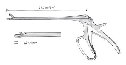 BIOPTICKÉ KLEŠTĚ MINI-TISCHLER ROVNÉ 2,3x4MM, 21CM HB5023