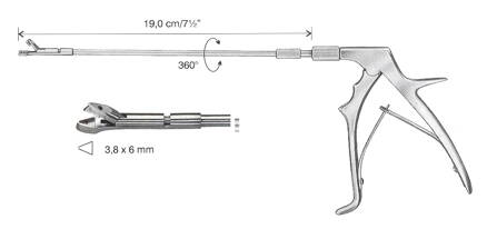 BIOPTICKÉ KLEŠTĚ SCHUHMACHER ROVNÉ 3,8x6MM, 19CM, HB5032-38 