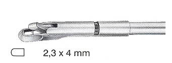 VÝMĚNNÁ KONCOVKA BIOPTICKÝCH KLEŠTÍ UNI-TOWNSEND S VYHNUTÍM DOLŮ 2,3x4MM KÓD HB5036-02