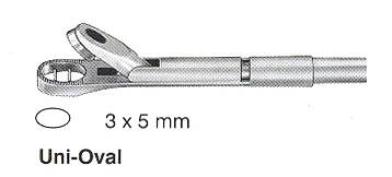 VÝMĚNNÁ KONCOVKA BIOPTICKÝCH KLEŠTÍ UNI-OVAL ROVNÁ 3x5MM KÓD HB5037